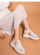 将图片加载到图库查看器,Platform Women's Sandals Summer Fashion Women Beach Classic Sandal Comfortable Beach Pool Platforms Sandals With Buckle Open Toe Ankle Strap Thick-Soled Casual Women's Shoes