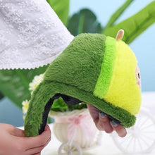 将图片加载到图库查看器,Plush Avocado Slippers Fruit Toys Cute Warm Winter Shoes Women Indoor Household Slippers With Fuzzy Plush Faux Fur Comfy Memory Foam Slip On House Shoes