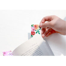 将图片加载到图库查看器,Poetic Flower Boxed Paper Art Small Fresh Bookmarks Stationery School Supplies Kids Gift Bookmarks Positive Page Marker For School Office Students Bookworm Presents