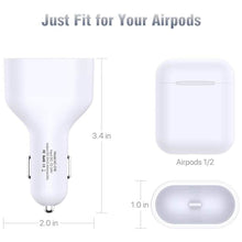 Load image into Gallery viewer, Poleet Car Charger With Charging Adapter for AirPods 1 and 2
