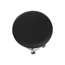 将图片加载到图库查看器,Polyester Fabric Round Chair Cover Waterproof Dining Seat Chair Covers Hotel Banquet Seat Covers Chair Protector Round Bar Stool Seat Covers Washable Stool Cushion Slipcover Elastic Bar Chair Covers
