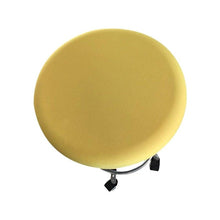 将图片加载到图库查看器,Polyester Fabric Round Chair Cover Waterproof Dining Seat Chair Covers Hotel Banquet Seat Covers Chair Protector Round Bar Stool Seat Covers Washable Stool Cushion Slipcover Elastic Bar Chair Covers