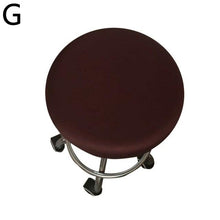 将图片加载到图库查看器,Polyester Fabric Round Chair Cover Waterproof Dining Seat Chair Covers Hotel Banquet Seat Covers Chair Protector Round Bar Stool Seat Covers Washable Stool Cushion Slipcover Elastic Bar Chair Covers