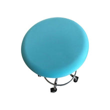 将图片加载到图库查看器,Polyester Fabric Round Chair Cover Waterproof Dining Seat Chair Covers Hotel Banquet Seat Covers Chair Protector Round Bar Stool Seat Covers Washable Stool Cushion Slipcover Elastic Bar Chair Covers