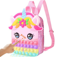 Load image into Gallery viewer, Pop Fidget Unicorn Backpack