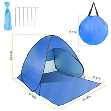 Load image into Gallery viewer, Pop Up Beach Tent Sun Shade Shelter