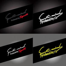 Load image into Gallery viewer, Popular 1PCS Black Red Racing Car Auto Reflective Car Front Cover Sticker Light Eyebrow Reflective Door Sticker Decal Personality Side Skirt Decals Sticker Creative Decals Vinyl Sticker Car Vinyl Graphic Decal letter personality cars Stickers 19cmx7cm
