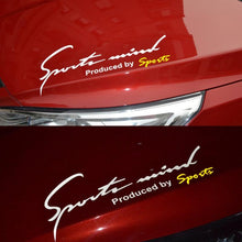 Load image into Gallery viewer, Popular 1PCS Black Red Racing Car Auto Reflective Car Front Cover Sticker Light Eyebrow Reflective Door Sticker Decal Personality Side Skirt Decals Sticker Creative Decals Vinyl Sticker Car Vinyl Graphic Decal letter personality cars Stickers 19cmx7cm