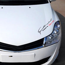 Load image into Gallery viewer, Popular 1PCS Black Red Racing Car Auto Reflective Car Front Cover Sticker Light Eyebrow Reflective Door Sticker Decal Personality Side Skirt Decals Sticker Creative Decals Vinyl Sticker Car Vinyl Graphic Decal letter personality cars Stickers 19cmx7cm