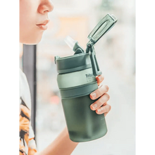 Load image into Gallery viewer, Portable 6 Colors Tritan Material Water Bottle With Straw Outdoor Sport Fitness Drinking Bottles Durable Plastic Bottle