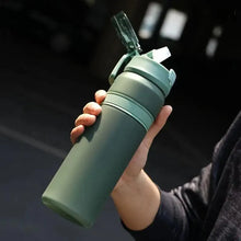 Load image into Gallery viewer, Portable 6 Colors Tritan Material Water Bottle With Straw Outdoor Sport Fitness Drinking Bottles Durable Plastic Bottle