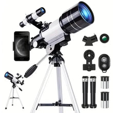 Load image into Gallery viewer, Portable Astronomical 150X Telescope 70mm Aperture Telescope Monocular With Tripod