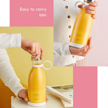 Load image into Gallery viewer, Portable Blender Juicer Bottle Mixer Electric Wireless Charge Mini Fruit Mixers Juicer Cup Blender Milkshake Juice Maker Machine Portable Mini Blender with Wireless Charging for Home, Office & Outdoor Juicer