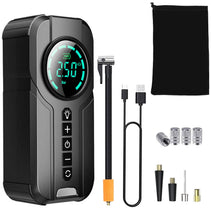 Load image into Gallery viewer, Portable Car Compressor Wireless Electric Air Pump 150 PSI with LED Light