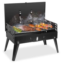 将图片加载到图库查看器,Portable Charcoal Grill Foldable BBQ Suitcase