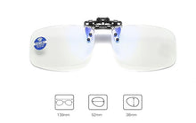 Load image into Gallery viewer, Portable Clip Reading Glasses For Women Anti Blue Light Blocking Presbyopic Eyeglasses For Men Computer Blue Light Blocking Reading Glasses Flexible Lightweight Anti Eyestrain Portable Readers Flip Clips Lens Magnifier +1.0 1.5 2.5