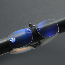Load image into Gallery viewer, Portable Clip Reading Glasses For Women Anti Blue Light Blocking Presbyopic Eyeglasses For Men Computer Blue Light Blocking Reading Glasses Flexible Lightweight Anti Eyestrain Portable Readers Flip Clips Lens Magnifier +1.0 1.5 2.5