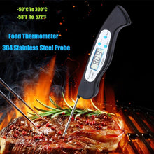 Load image into Gallery viewer, Portable Digital Kitchen Thermometer Food Cooking Meat Barbecue With Probe Food Thermometer Instant Read Meat Thermometer for Grill and Cooking Best Waterproof Ultra Fast Thermometer With Backlight & Calibration For Food Milk Water Cooking Kitchen Tools