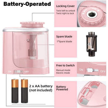 Load image into Gallery viewer, Portable Electric Pencil Sharpeners