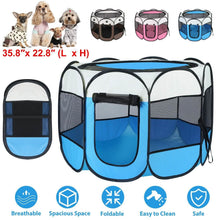 Load image into Gallery viewer, Portable Foldable Pet Playpen For Dogs Cats Other Pets