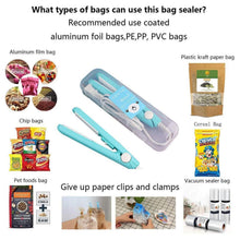 Load image into Gallery viewer, Portable Food Sealer Mini Sealing Machine