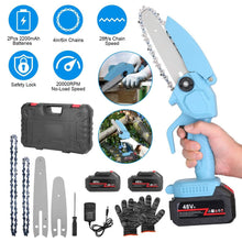 将图片加载到图库查看器,Portable Handheld Cordless Small Chain Saw Battery Powered