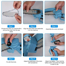 将图片加载到图库查看器,Portable Handheld Cordless Small Chain Saw Battery Powered