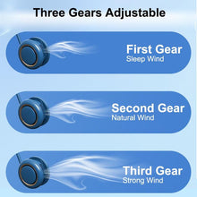将图片加载到图库查看器,Portable Hanging Neck Fan 3-Speed Adjustable Twin Turbo USB Charge Folding Storage Silent Fans Cool Summer Work Sports Equipment Neck Hanging Cooling Fan USB Rechargeable 3 Speed Portable Bladeless Cooler Fan