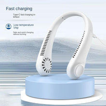 将图片加载到图库查看器,Portable Headphone Design Mini Neck Fan 3 Speeds Hands Free Bladeless Fan Neck Fan Portable Bladeless Fan 5000mAh Battery Rechargeable Personal Fan 3 Speed Adjustable Hands Free Wearable Fan for Travel
