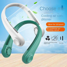 将图片加载到图库查看器,Portable Headphone Design Mini Neck Fan 3 Speeds Hands Free Bladeless Fan Neck Fan Portable Bladeless Fan 5000mAh Battery Rechargeable Personal Fan 3 Speed Adjustable Hands Free Wearable Fan for Travel