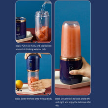 将图片加载到图库查看器,Portable Juicer Blender 300ml Electric Fruit Juicer USB Charging Lemon Orange Fruit Juicing Cup Smoothie Blender Machine Electric Fruit Juicer USB Charging Lemon Orange Fruit Juicing Cup Smoothie Blender Machine