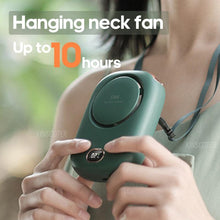 将图片加载到图库查看器,Portable Lazy Hanging Neck Fan Mini Cooling Fans Bladeless USB Rechargeable Sports Cooling Fan For Outdoor Sports Travel Personal Fan for Neck Portable USB Mini Fan