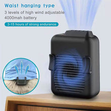 将图片加载到图库查看器,Portable Mini Neck Waist Fan