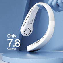 将图片加载到图库查看器,Portable Neck Fan USB Rechargeable Bladeless Mini Electric Fan Silent Neckband Wearable Cooling Fan for Sports Travel Portable Bladeless Rechargeable Electric Fan for Travel
