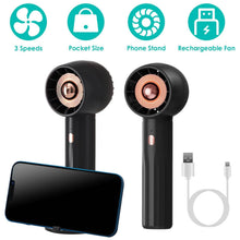 Load image into Gallery viewer, Portable Rechargeable Handheld Fan