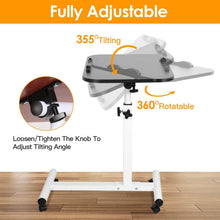 Load image into Gallery viewer, Portable Rolling Laptop Table