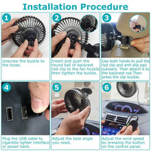 Load image into Gallery viewer, Portable Rotatable Car Cooling Fan