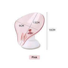 Load image into Gallery viewer, Portable Soap Dish Leaf Shape Soap Holder Leaf Shaped Soap Box Soap Dish For Bathroom Suction Cup Bathroom Storage For Soap Soap Dishes Sponge Container with Suction Cup Leaf Shape Self Draining for Bathroom Kitchen Sink