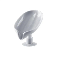 Load image into Gallery viewer, Portable Soap Dish Leaf Shape Soap Holder Leaf Shaped Soap Box Soap Dish For Bathroom Suction Cup Bathroom Storage For Soap Soap Dishes Sponge Container with Suction Cup Leaf Shape Self Draining for Bathroom Kitchen Sink