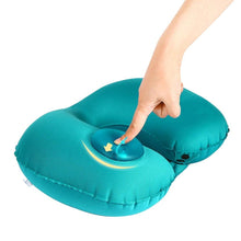 将图片加载到图库查看器,Portable U-Shape Inflatable Travel Pillow Car Head Rest Air Cushion for Travel Office Nap Head Rest Air Cushion Neck Pillow Inflatable Travel Neck Pillows Hand Press U-Shaped Headrest Cushion Compressible Ergonomic Inflating Pillows for Neck Support