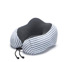 Load image into Gallery viewer, Portable U-Shape Magnetic Headrest 30x28cm Neck Pillow Memory Foam Travel Office Car Embrace Cervical Pillow Cotton Neck Pillow Cervical Vertebra Travel Portable Noon Break Aircraft Neck Pillow For Traveling Upgraded Travel Neck Pillow Travel Accessories