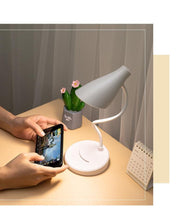 Load image into Gallery viewer, Portable USB Rechargeable LED Folding Desk Lamp Eye Protection Touch Dimming Working Reading Table Lamp For Book Bed Office Decorative Table Lamp Cute Study Lamps for Bedroom Décor
