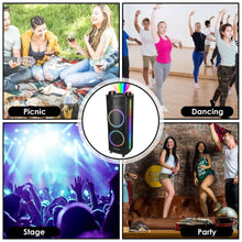 将图片加载到图库查看器,Portable Wireless Party Speaker Colorful Lights DJ PA System