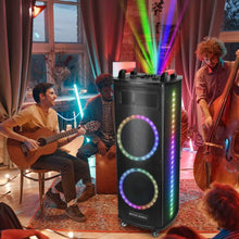 将图片加载到图库查看器,Portable Wireless Party Speaker Colorful Lights DJ PA System