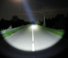 Load image into Gallery viewer, Powerful Flashlight Rechargeable Waterproof Searchlight Powerful Long Beam Distance LED Super Bright Flashlight Cree Torch with Ramping Indicator USB Charger Super Bright Torch Best For Hiking Hunting Camping Outdoor Sport
