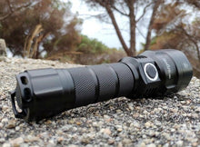 Load image into Gallery viewer, Powerful Flashlight Rechargeable Waterproof Searchlight Powerful Long Beam Distance LED Super Bright Flashlight Cree Torch with Ramping Indicator USB Charger Super Bright Torch Best For Hiking Hunting Camping Outdoor Sport