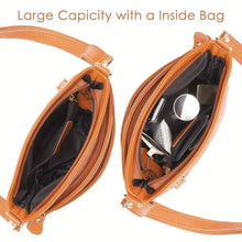Load image into Gallery viewer, Premium Genuine Cowhide Leather Crossbody Bag