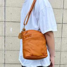 Load image into Gallery viewer, Premium Genuine Cowhide Leather Crossbody Bag