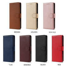 Load image into Gallery viewer, Premium PU / Leather Case Magnetic Closure Protective Flip Wallet Case Cover Leather Case for Xiaomi Redmi Note 11S 10 10S 9 9S 9T 8T 8 7 6 5 5A Pro Max 4X 9A 8A 7A 6A POCO X3 NFC Flip Wallet