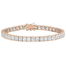 将图片加载到图库查看器,Princess Cut Crystal Tennis Bracelet